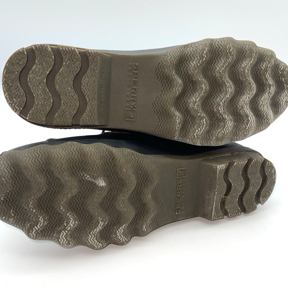 Sperry Boots Mens 9 Brown Black Waterproof Avenue Duck Lug Top Sider STS10548 main image 10